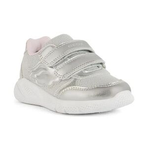 Geox Kids Silver Velcro Shoes, size 6 1/5 US toddler
